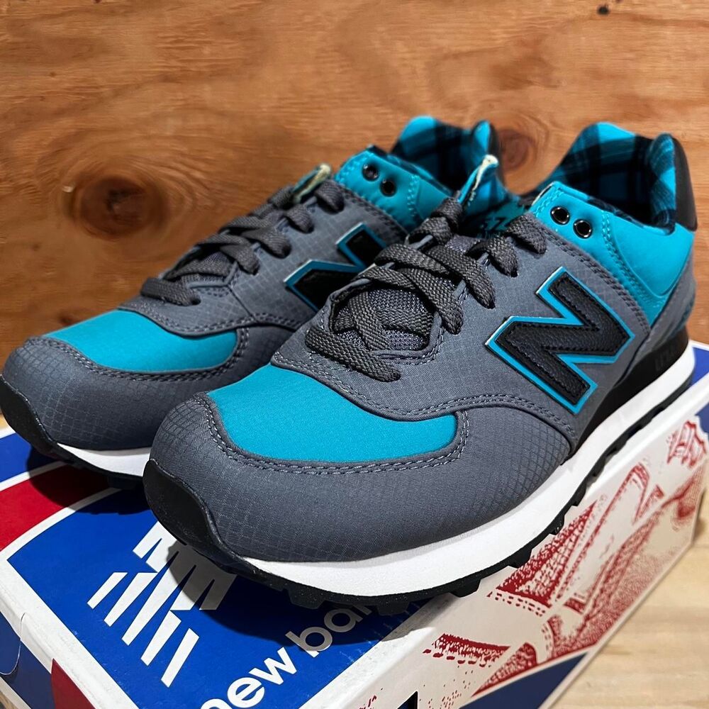New-balance Men's Blue and Grey Trainers